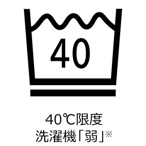 40℃限度 洗濯機弱